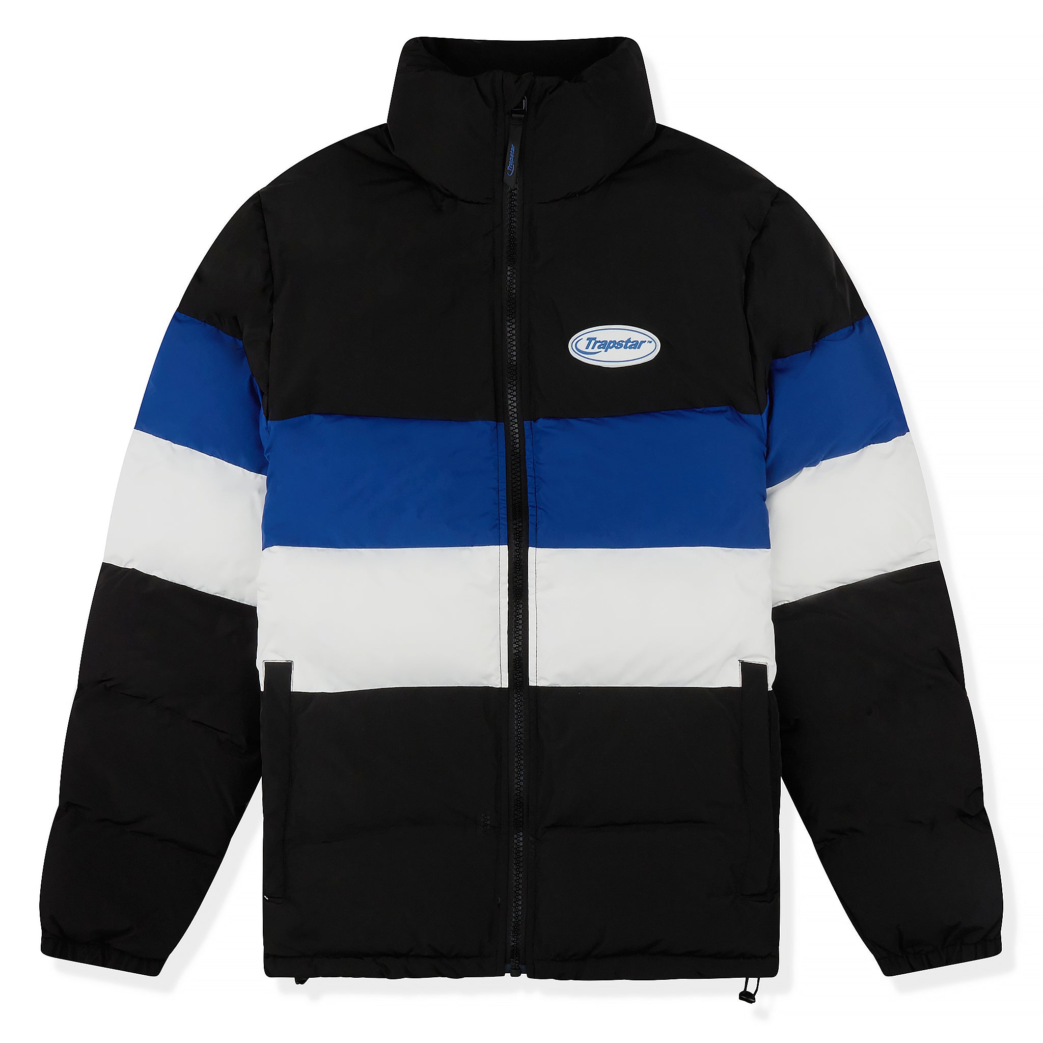 Image of Trapstar Hyperdrive Puffer Black Blue White Jacket